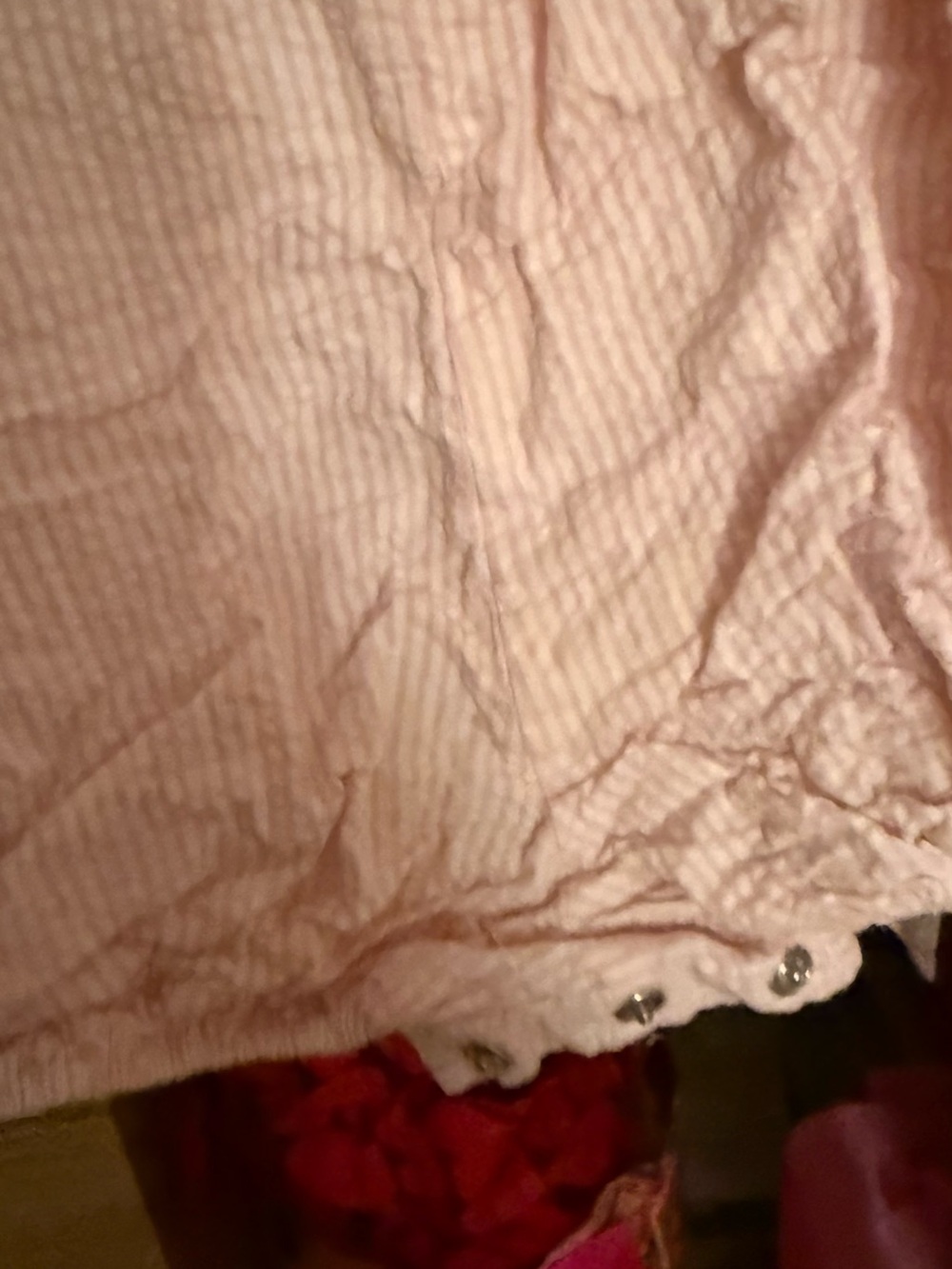 Pink Smocked Ruffle Baby One-Piece - Picture 6 of 7